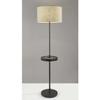 Adesso Oliver Wireless Charging Shelf Floor Lamp view 3