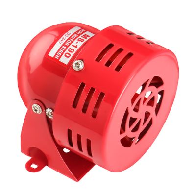 Baomain Alarm Sound Motor High Power Buzzer Siren DC 24V 120DB 2.20A MS-190 (24V DC)