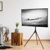 VIVO Artistic Easel 45 to 65 inch LED LCD Screen, Studio TV Display Stand, Adjustable TV Mount with Swivel and Tripod Base, Black Bracket, Dark Walnut Legs, STAND-TV65A view 2