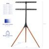 VIVO Artistic Easel 45 to 65 inch LED LCD Screen, Studio TV Display Stand, Adjustable TV Mount with Swivel and Tripod Base, Black Bracket, Dark Walnut Legs, STAND-TV65A view 3