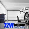 Barrina 8FT LED Shop Lights Fixture, T8 72W 10000lm 5000K, Daylight White, Clear Cover, V Shape,Tube Light, Hight Output, Bulbs for Garage, Warehouse, Plug and Play, 6 Packs view 2