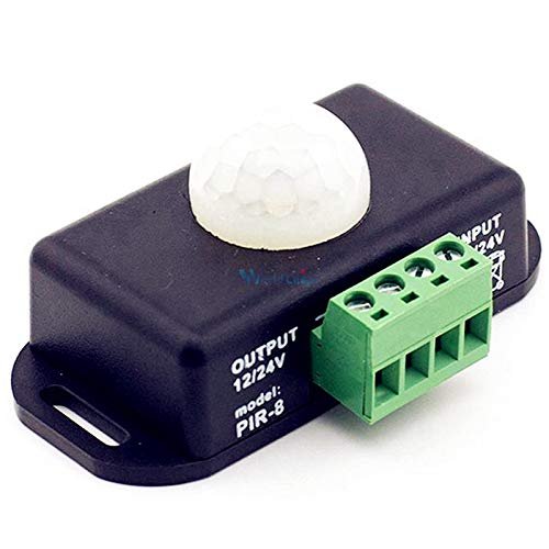 DC 12V 24V 8A Automatic Adjust PIR Motion Sensor Switch IR Infrared Detector Light Switch Module for LED Strip Light Lamp