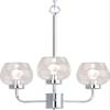Volume Lighting Aria 3-Light Polished Nickel Indoor Hanging Chandelier with Clear Glass Shade 5503-93 view 1