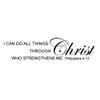 I Can Do All Things Through Christ Wall Decal-Vinyl Religious Art view 3