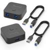 Plugable USB 3.0 Sharing Switch, One-Button USB A Switch to Share Devices Between 2 Computers | KVM Switch for Keyboards, Docking Stations & More view 1