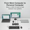 Plugable USB 3.0 Sharing Switch, One-Button USB A Switch to Share Devices Between 2 Computers | KVM Switch for Keyboards, Docking Stations & More view 3