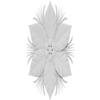 Ekena Millwork ROSC030X060PNXUF 3" W x 6" H x 1/2" P Medium Christmas Poinsettia Flower Rosette, White view 1