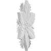 Ekena Millwork ROSC030X060PNXUF 3" W x 6" H x 1/2" P Medium Christmas Poinsettia Flower Rosette, White view 2