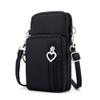 Zipper Crossbody Bag, Women Oxford 3-Layers Wristlet Shoulder Pouch Wallet Purse Armband Compatible for iPhone 17 16 15 14 13 12 11 Pro Max Samsung Galaxy S26 S25 FE Google Pixel 10 9 8 7 Pro view 1