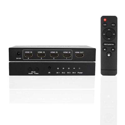 HONONJO 4X1 HDMI Multi-viewer HDMI Quad Screen Real Time Multiviewer with HDMI Seamless Switcher Function Full 1080P&3D
