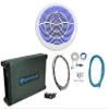 Rockville MS10LW 10" White Marine Boat Free Air Subwoofer with dBM12 Amp view 1