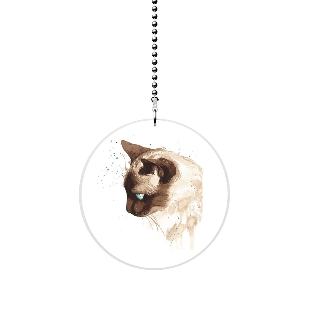Gotham Decor Siamese Cat Profile Fan/Light Pull
