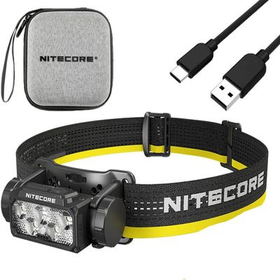 Nitecore HC60 UHE Rechargeable LED Headlamp 1600 Lumens with 3400mAh Batteries