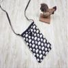 Tainada Small Crossbody Phone Shoulder Purse Bag Zipper Pouch (Hippo Black) view 3