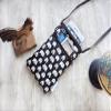 Tainada Small Crossbody Phone Shoulder Purse Bag Zipper Pouch (Hippo Black) view 4