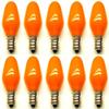 CEC Industries #7C7 CO 120V (Orange) Bulbs, 120 V, 7 W, E12 Base, C-7 Shape (Box of 10) view 1