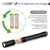 LIGHTFE Black Light D11A 395nm Ultraviolet Flashlight with high-Power Ultraviolet LED Light Source, Used for UV Glue Curing, Rock and Mineral Detection, pet Urine Detection lamp, AC Leak Detector view 4