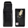 Turtleback Belt Case Designed for iPhone 11 Pro Max (2019) / XS Max (2018) Fits with OB Commuter, Vertical Holster Black Leather Pouch with Heavy Duty Rotating Belt Clip, view 1
