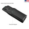 Turtleback Holster Designed for iPhone 11 Pro Max (2019) / XS Max (2018) Fits with OB Commuter, Vertical Belt Case Black Leather Pouch with Executive Belt Clip, view 4