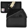 Turtleback Belt Clip Case Designed for iPhone 11 Pro Max (2019) / XS Max (2018) Fits with OB Commuter, Black Nylon Holster Pouch with Heavy Duty Rotating Belt Clip, Horizontal view 1