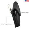 Turtleback Belt Clip Case Designed for iPhone 11 Pro Max (2019) / XS Max (2018) Fits with OB Commuter, Black Nylon Holster Pouch with Heavy Duty Rotating Belt Clip, Horizontal view 4