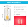 TZHILAN Red G4 Led Light Bulb 12V AC/DC 2W 483014 SMD 20W Halogen Bulb Equivalent, Capsule Spotlight Lamps for RGB Landscape Holiday Decorations, 4-Pack view 3
