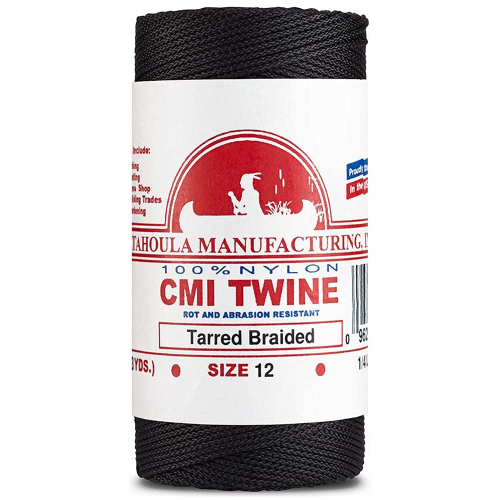 Catahoula Tarred, Braided, Nylon Twine, 60 (1/4 lb)