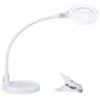 Brightech LightView Pro Flex 2 in 1 Magnifying Desk Lamp, 1.75x Light Magnifier, Adjustable Gooseneck Magnifying Glass with Light for Crafts, Reading, Close Work view 1