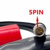 New Power Cable for Leica Total Station 5-pin (0B) Wire to Alligator Clips 565854 view 2