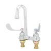 T&S Brass B-0892-VF22 Medical Faucet, Deck Mount, Rigid Gooseneck, VR 2.2 GPM Aerator, 4-Inch Wrist Action Handles view 1
