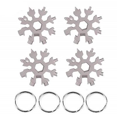 18-in-1 Stainless Steel Snowflake Multi-Tool, Valentine's Day Best Gifts for Him Husband Men Boyfriend Boys, New Year's Friends Gift