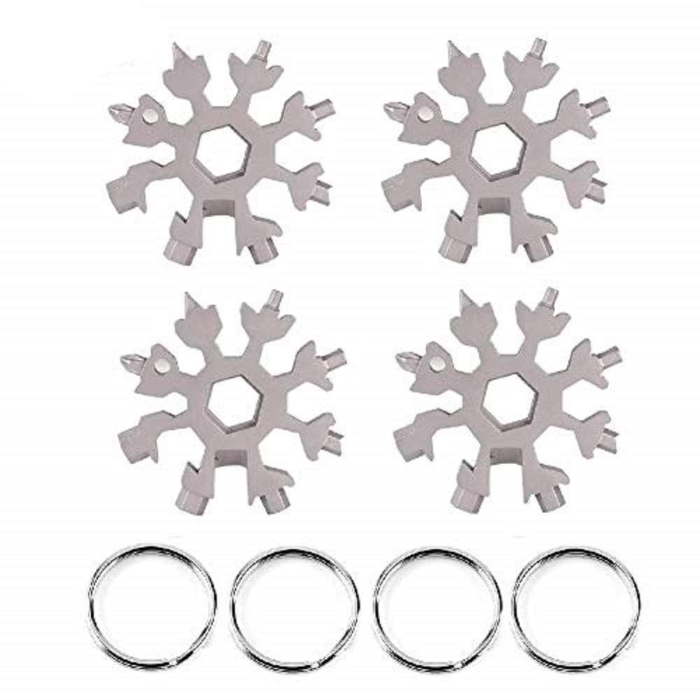 18-in-1 Stainless Steel Snowflake Multi-Tool, Valentine's Day Best Gifts for Him Husband Men Boyfriend Boys, New Year's Friends Gift