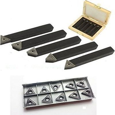 OMEX INDEXABLE LATHE TURNING TOOL HOLDER SET 20MM (3/4") - 5 PIECES - 10 INSERTS TCMT