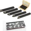 OMEX INDEXABLE LATHE TURNING TOOL HOLDER SET 20MM (3/4") - 5 PIECES - 10 INSERTS TCMT view 1