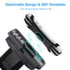 Newppon Cell Phone Running Armband - Detachable & 360 Rotatable Universal Cellphone Arm Band for iPhone 17 16 15 14 13 Pro Max Plus Samsung Galaxy Note S24 S23 for Workout Exercising Walking Jogging view 2