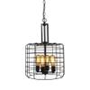 Design House 587337 Ajax Industrial Modern 4-Light Indoor Chandelier Metal Wire Cage for Entryway Dining Room Foyer, Coffee Bronze view 2