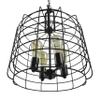 Design House 587337 Ajax Industrial Modern 4-Light Indoor Chandelier Metal Wire Cage for Entryway Dining Room Foyer, Coffee Bronze view 4