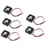 Antrader 5-Pack 3010 12V DC Brushless Cooling Fan 30x30x10mm for 3D Printer view 1