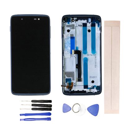 JayTong LCD Display & Replacement Touch Screen Digitizer Assembly with Free Tools for Black-Berry Dtek50 STH100 STH100-1 STH100-2 Black with Frame