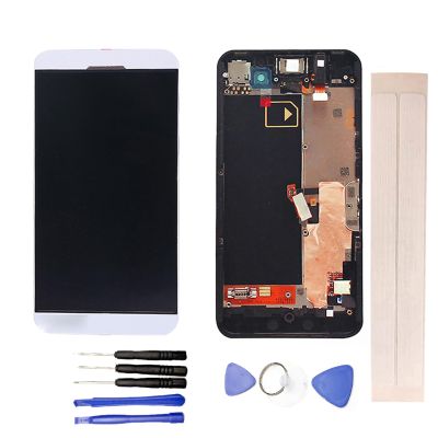 JayTong LCD Display & Replacement Touch Screen Digitizer Assembly with Free Tools for Black-Berry Z10 with Frame 3G Version White