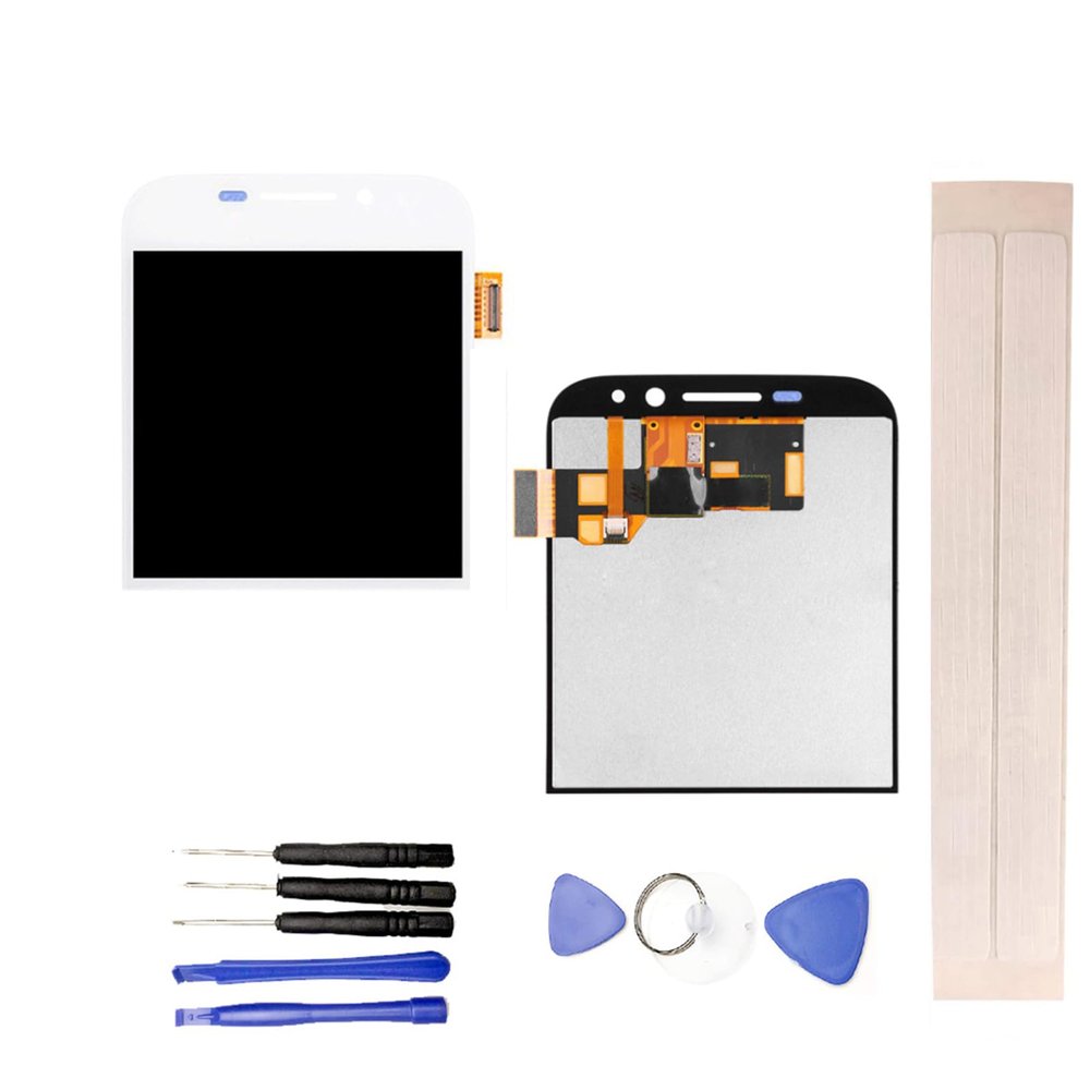JayTong LCD Display & Replacement Touch Screen Digitizer Assembly with Free Tools for Black-Berry Classic Q20 White