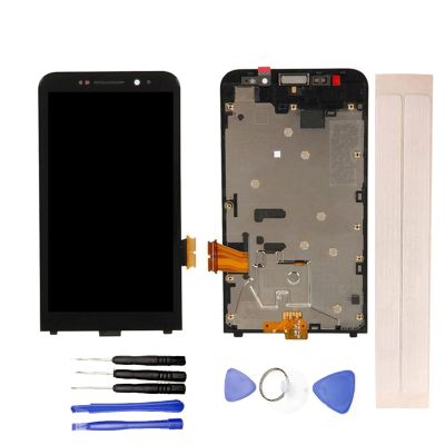 JayTong LCD Display & Replacement Touch Screen Digitizer Assembly with Free Tools for Black-Berry Z30 with Frame 4G Version Black