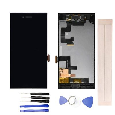 JayTong LCD Display & Replacement Touch Screen Digitizer Assembly with Free Tools for Black-Berry Leap Z20 Black with Frame