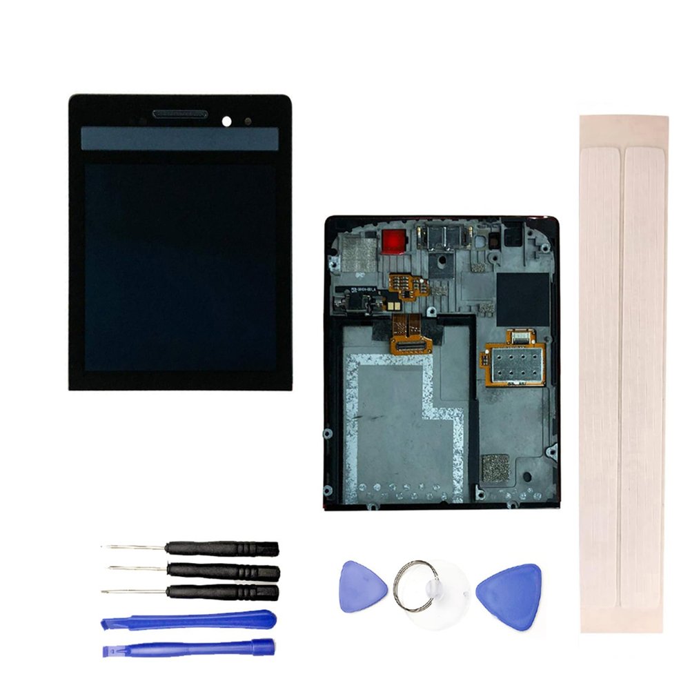 JayTong LCD Display & Replacement Touch Screen Digitizer Assembly with Free Tools for Black-Berry Porsche Design P9983 Graphite Version