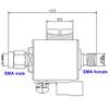SMA Lightning Arrestor Cellular & GPS SMA Surge Protector SMA Male to SMA Female 0-6GHz 50 Ohms (6G Lightning arrestor Male to Female) view 4