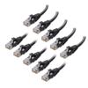 Cable Matters 10Gbps 10-Pack Snagless Cat 6 Ethernet Cable - 5ft, Cat 6 Cable, Cat6 Cord, Ethernet Cord, Black view 1