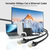 Cable Matters 10Gbps 10-Pack Snagless Cat 6 Ethernet Cable - 5ft, Cat 6 Cable, Cat6 Cord, Ethernet Cord, Black view 2