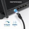 Cable Matters 10Gbps 10-Pack Snagless Cat 6 Ethernet Cable - 5ft, Cat 6 Cable, Cat6 Cord, Ethernet Cord, Black view 3