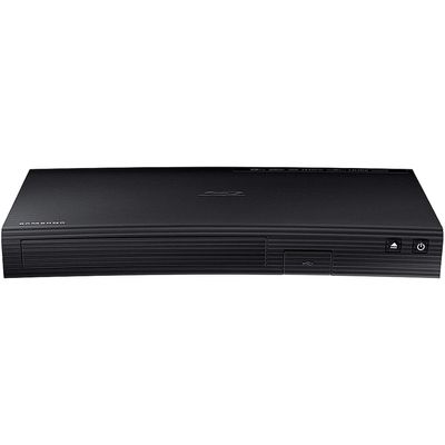 Samsung Blu-ray DVD Disc Player With 1080p Full HD Upconversion, Plays Blu-ray Discs, DVDs & CDs, Plus 6Ft High Speed HDMI Cable, Black Finish (Renewed)