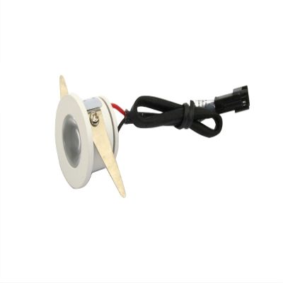 Pilotlights.net Micro Mini Down Light LED Fixture - 1.25" Diameter - 12V or 24VDC - 1 Watt Natural White(4000K) LED Down Light for Home, Office, Cabinets, Utility or Task Lighting